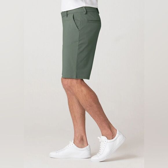 NEW Swet Tailor Mens Olive Shorts - Picture 3 of 8